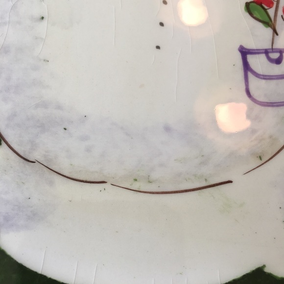 Holiday Snowman plate - Picture 7 of 7